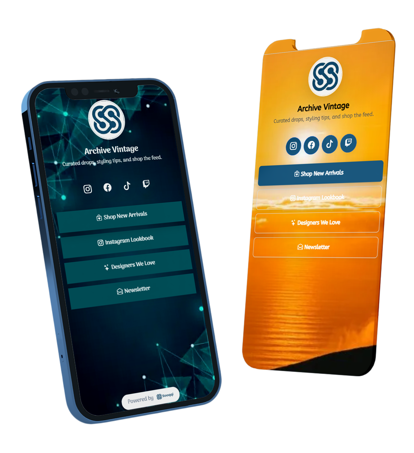 Sooqqi profile preview on a phone