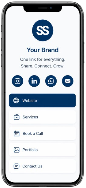 Floating profile preview—signup section
