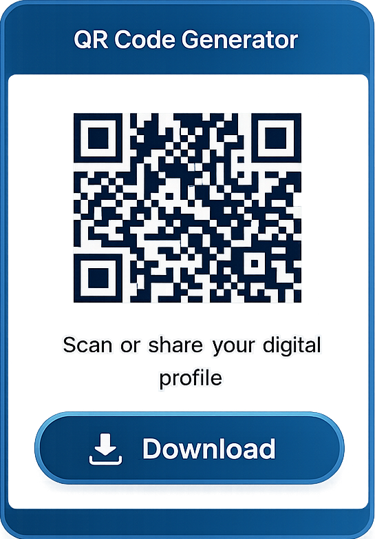 Floating QR and chat preview—signup section